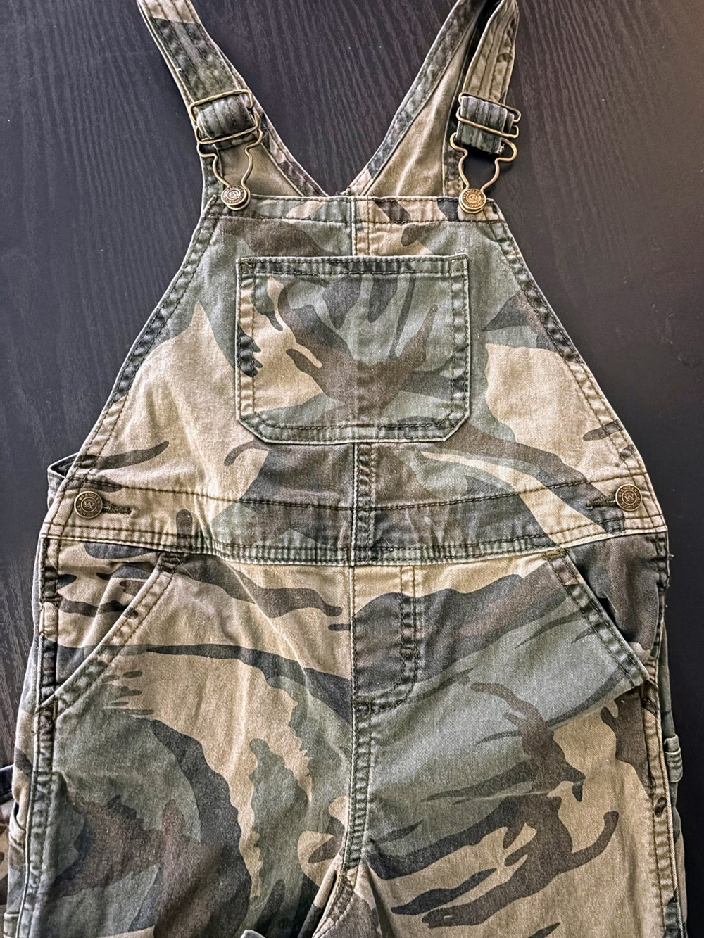 Camo Utility Overalls - Green Camo Print